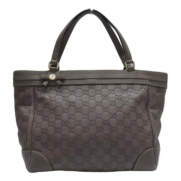 GUCCI  Purple Leather Tote 430-061925 - Picture 1 of 12